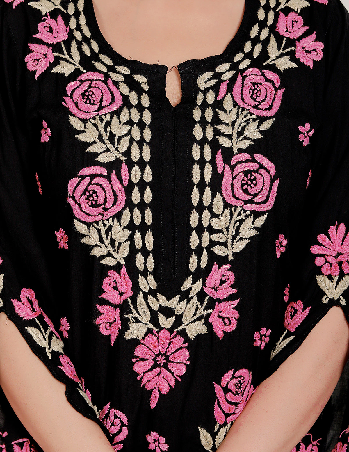 Dahlia Cotton Chikankari Long Kurti