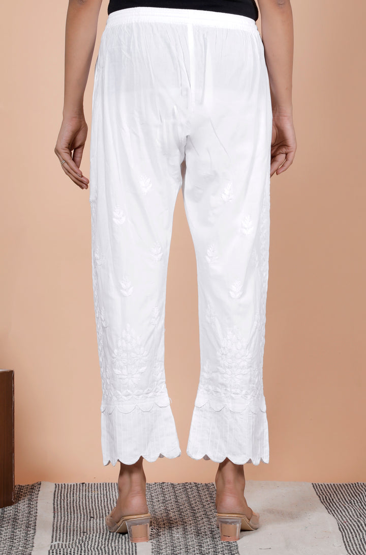 FALAK Cotton Chikankari Trouser