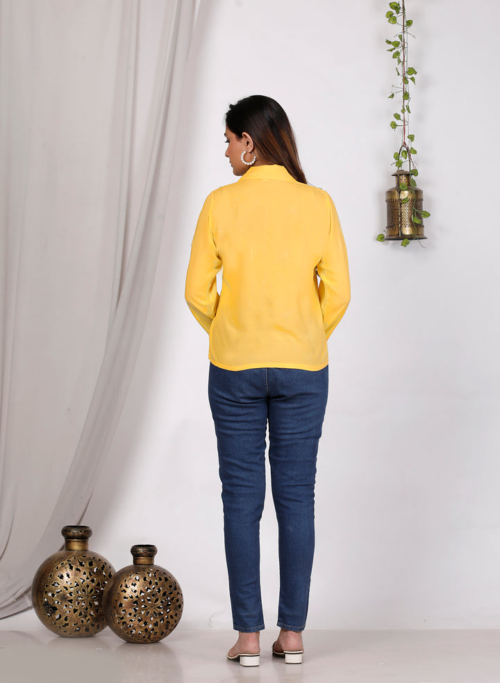 Kaamya yellow shirt