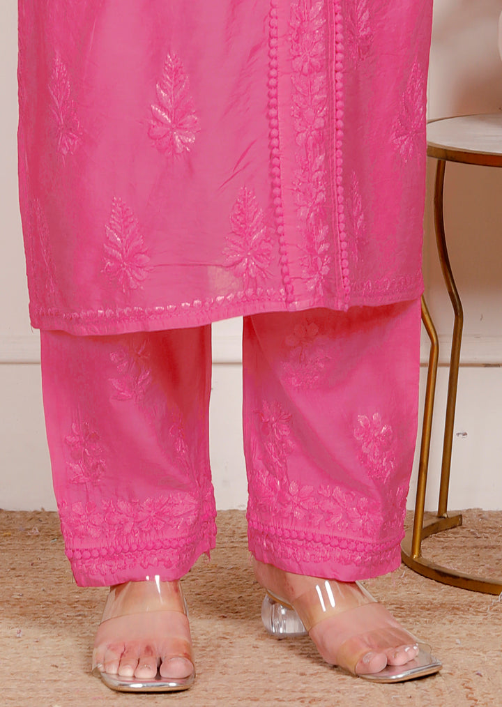 Falisha Chanderi Chikankari Co-ord Set