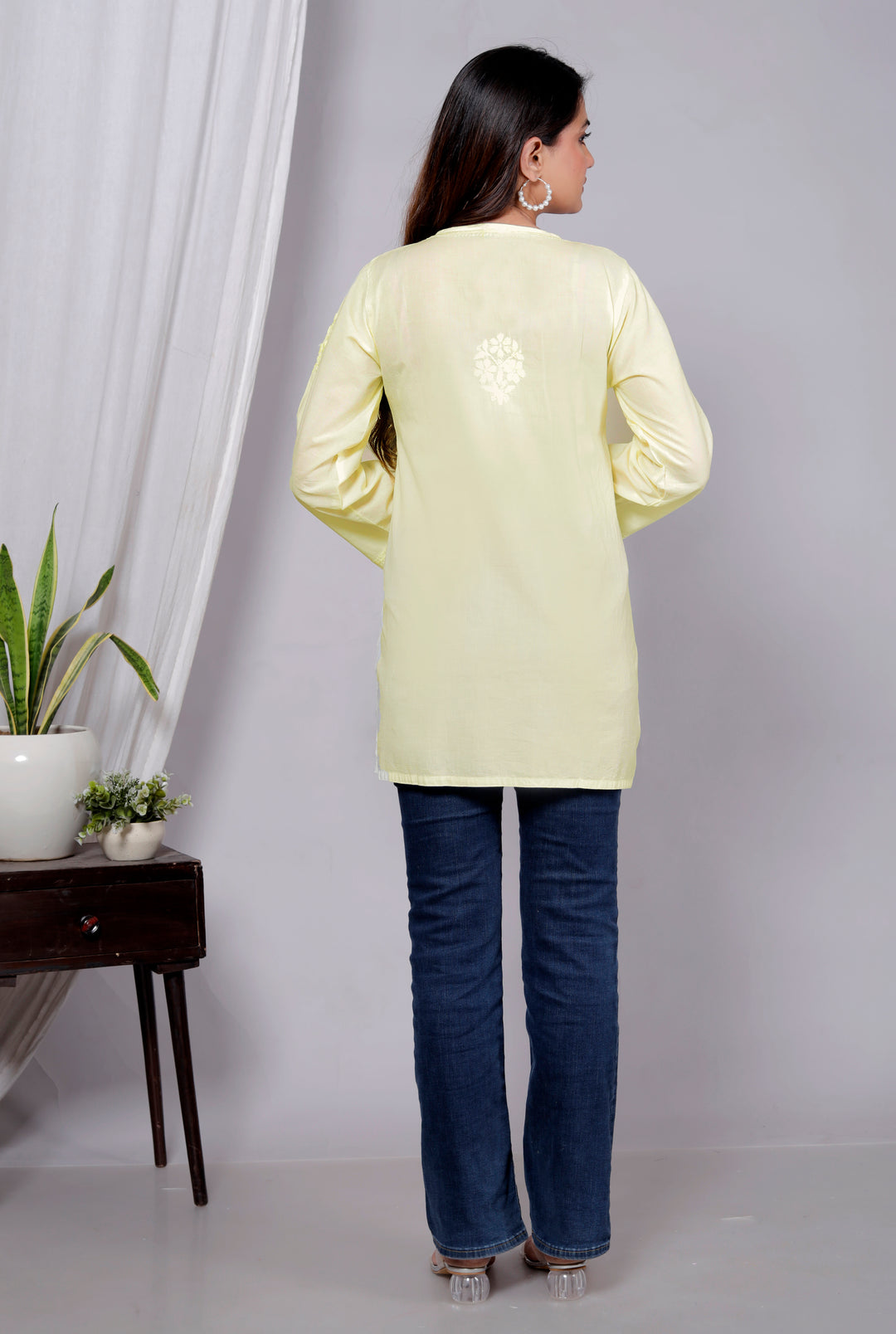 MASABA cotton chikankari short kurti