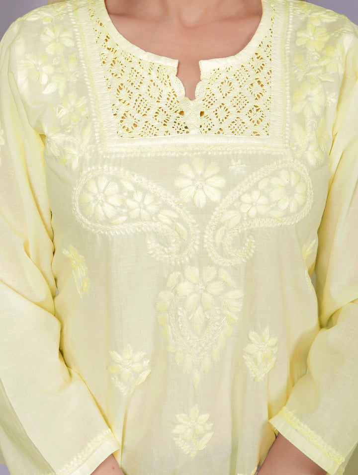 MASABA cotton chikankari short kurti