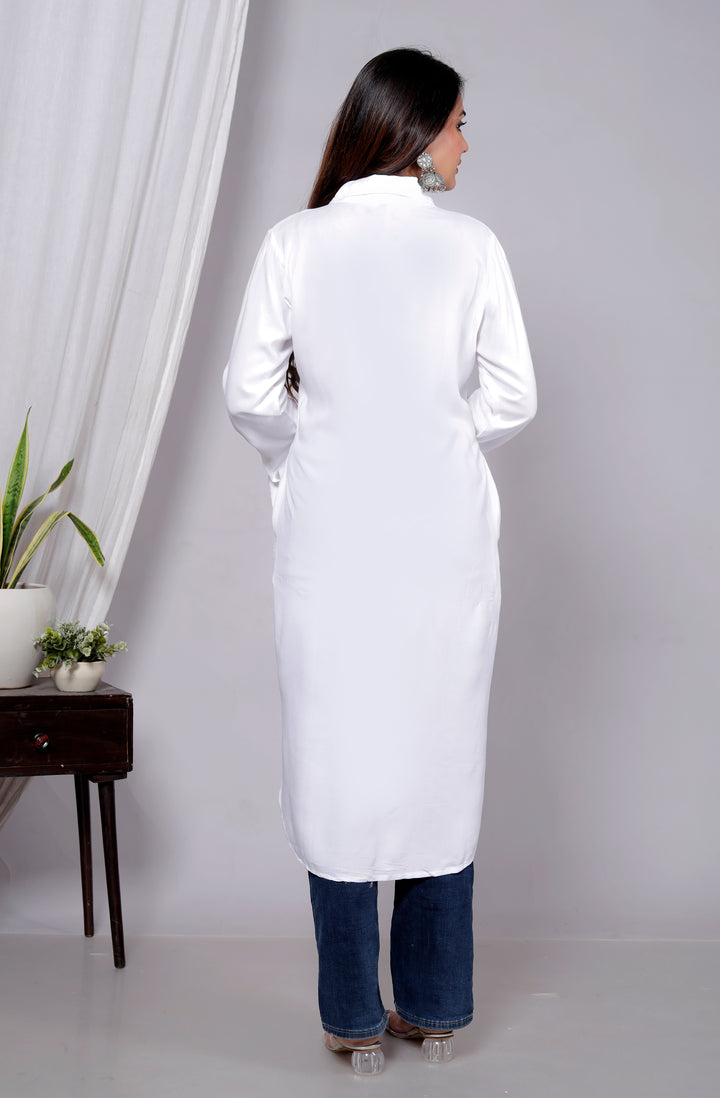 KIYANA COTTON CHIKANKari shirt