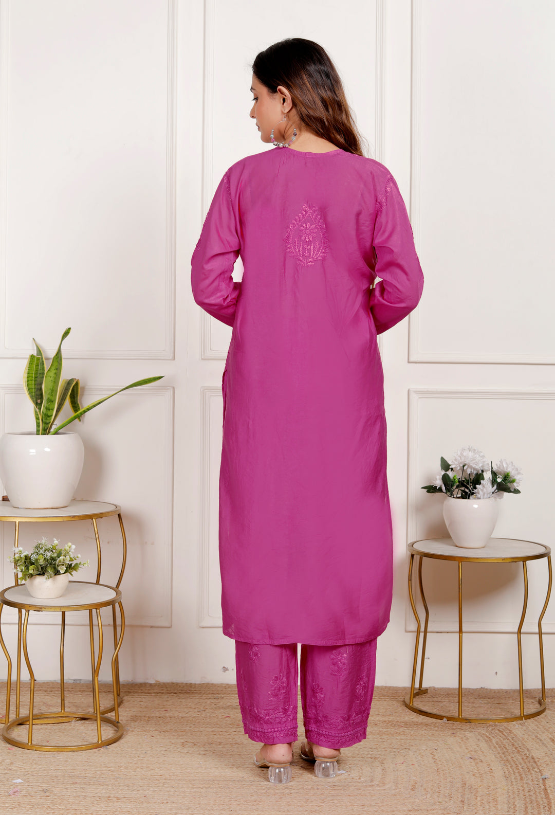 Falisha Chanderi Chikankari Co-ord Set