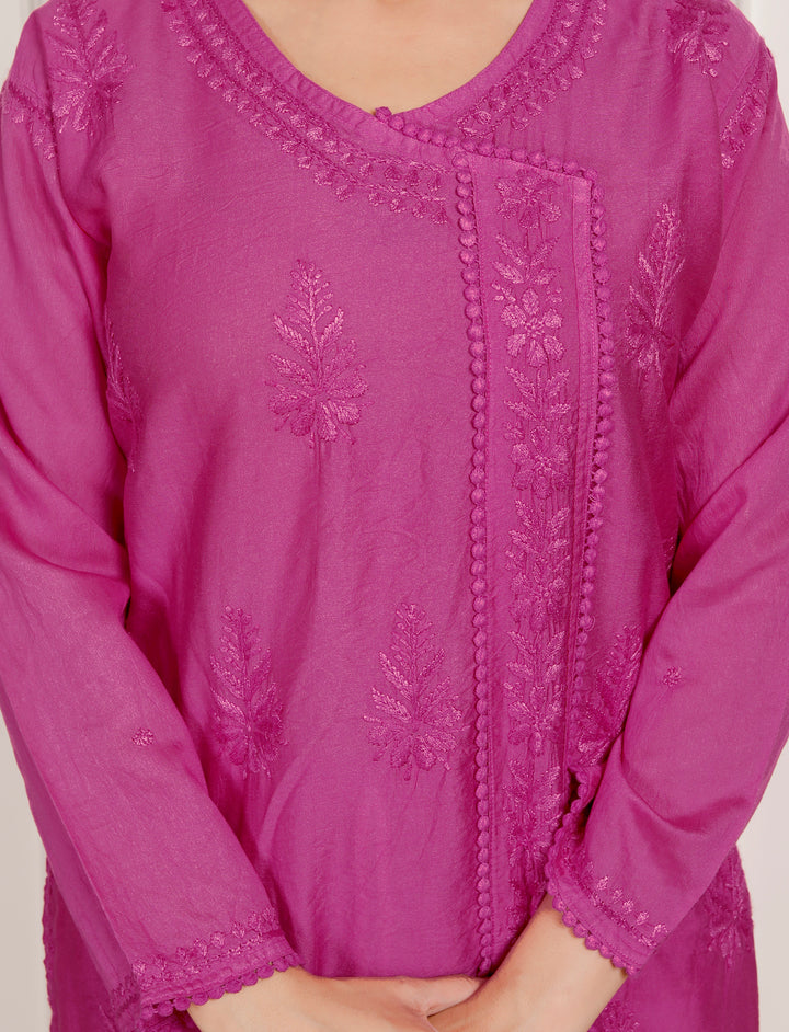 Falisha Chanderi Chikankari Co-ord Set