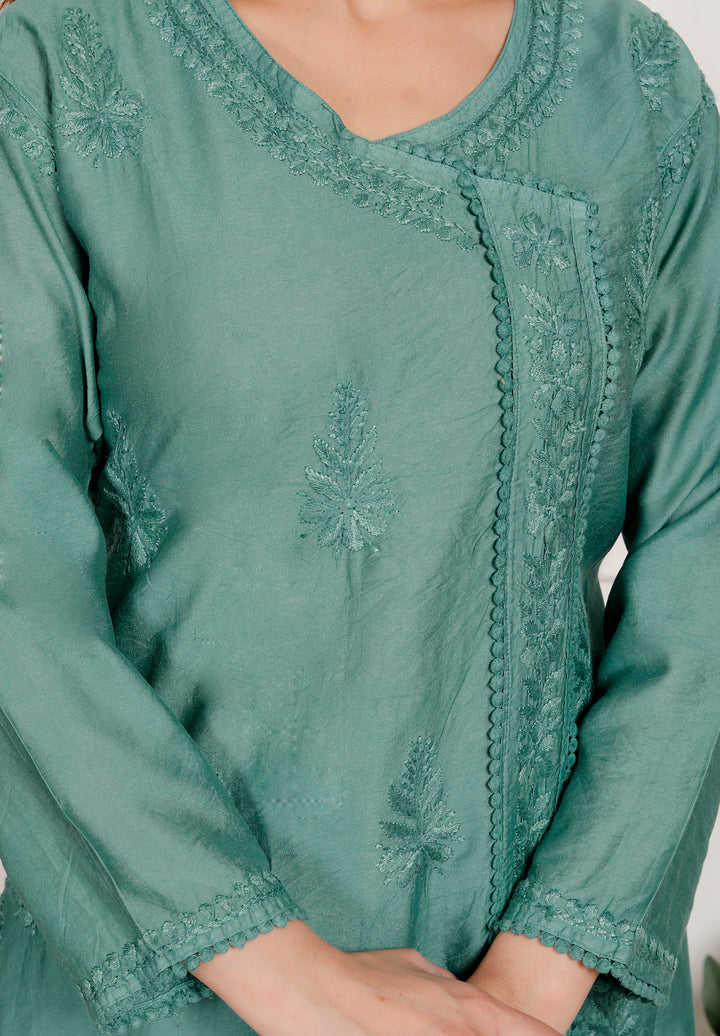 Falisha Chanderi Chikankari Co-ord Set