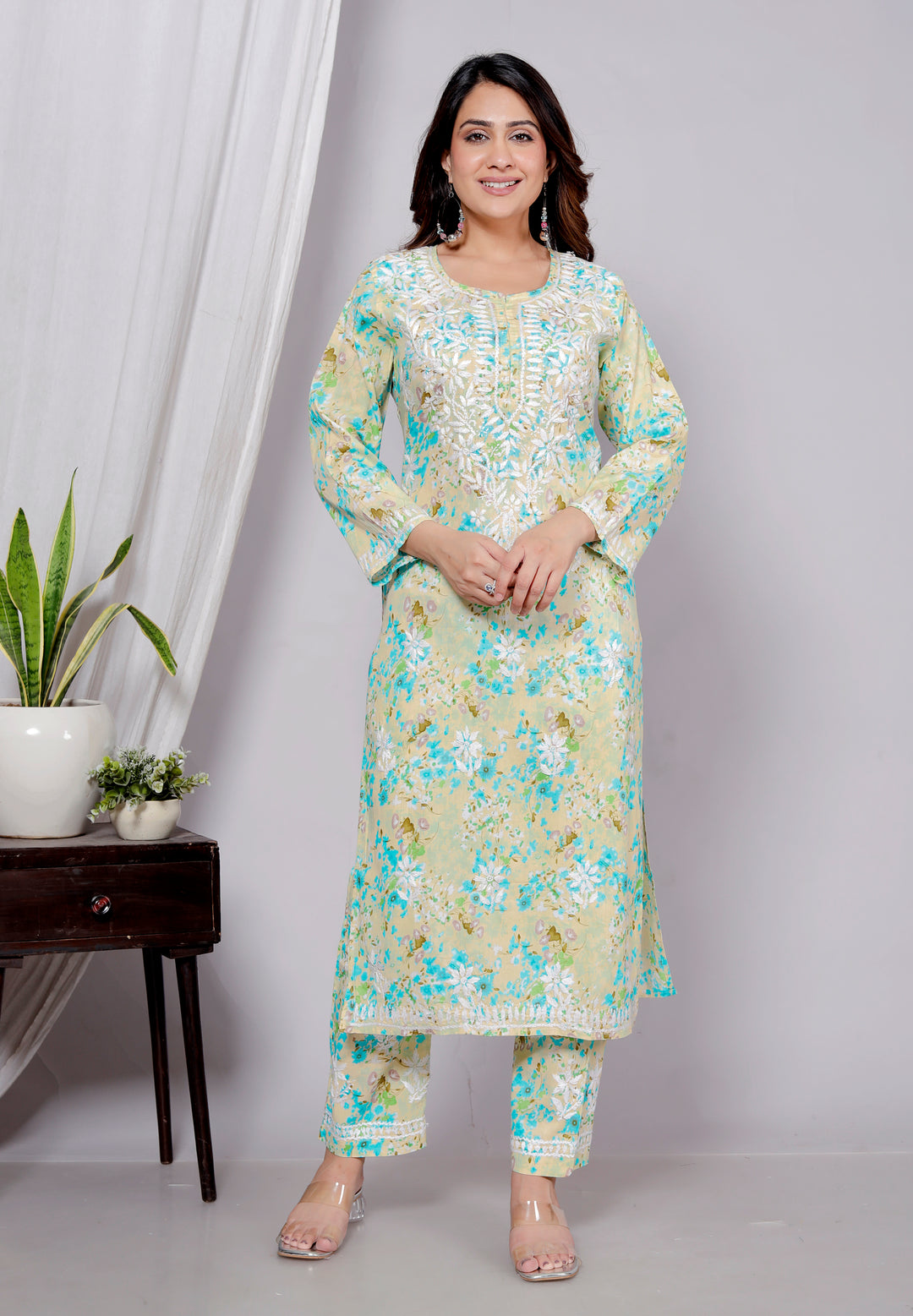 Humair Shop HUMAIRA CHIKANKARI CO-ORD SET – ETHNICHIK