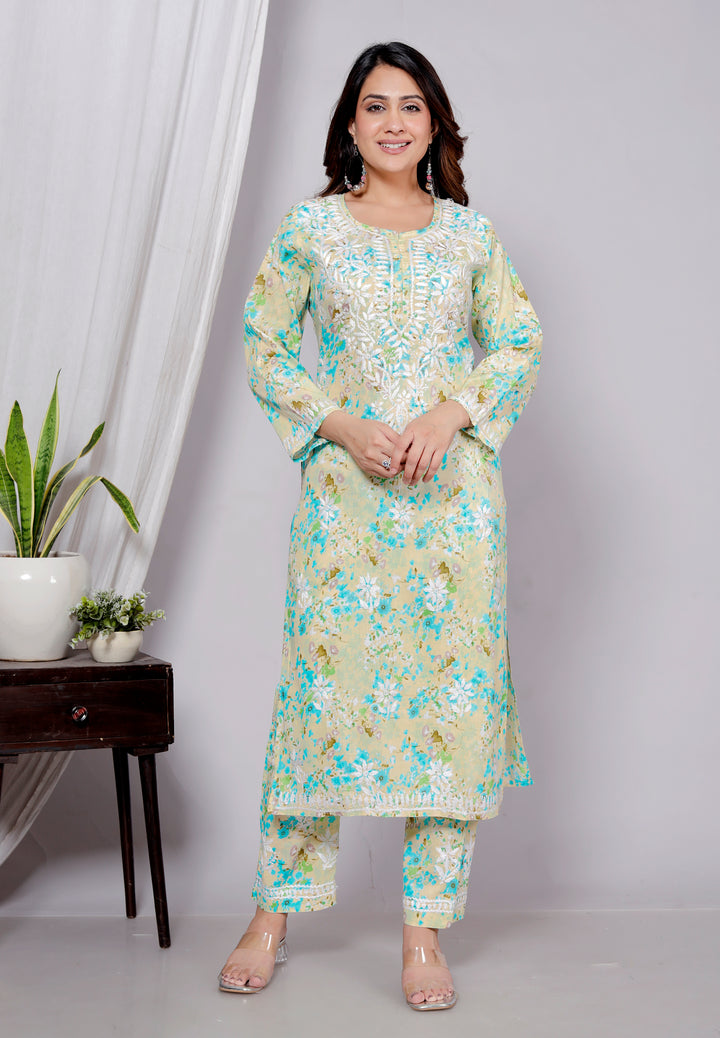 HUMAIRA CHIKANKARI CO-ORD SET