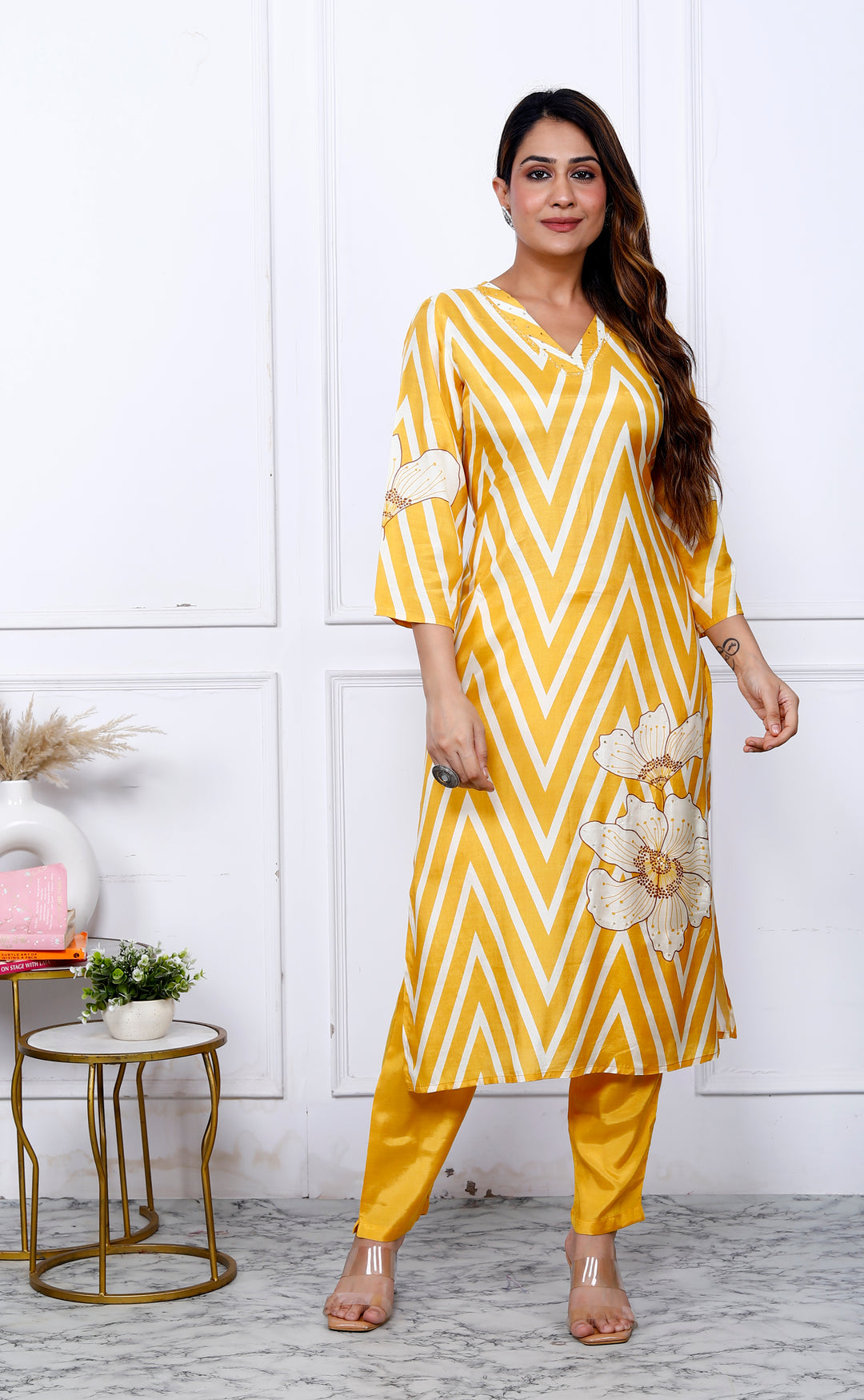 KRITI PRINTED MUSLIN DUPATTA SET