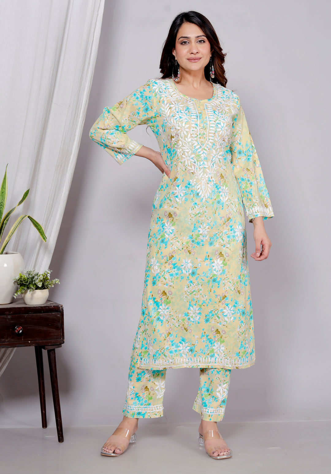 Humair Shop HUMAIRA CHIKANKARI CO-ORD SET – ETHNICHIK