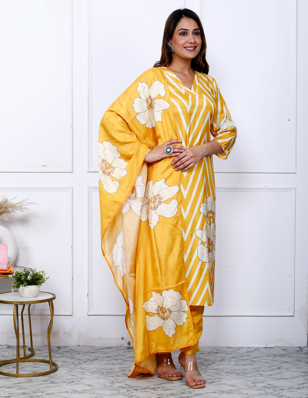 KRITI PRINTED MUSLIN DUPATTA SET