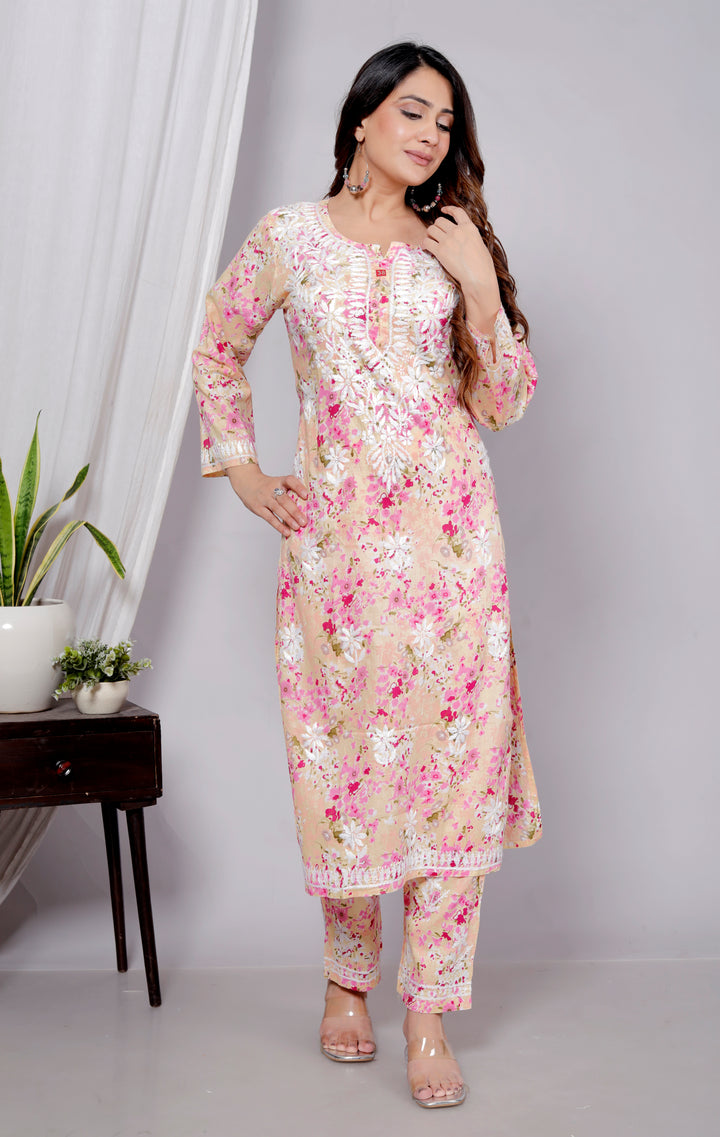 HUMAIRA CHIKANKARI CO-ORD SET