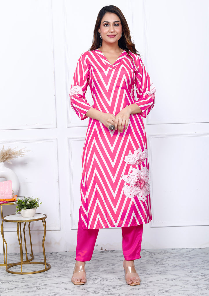 KRITI PRINTED MUSLIN DUPATTA SET