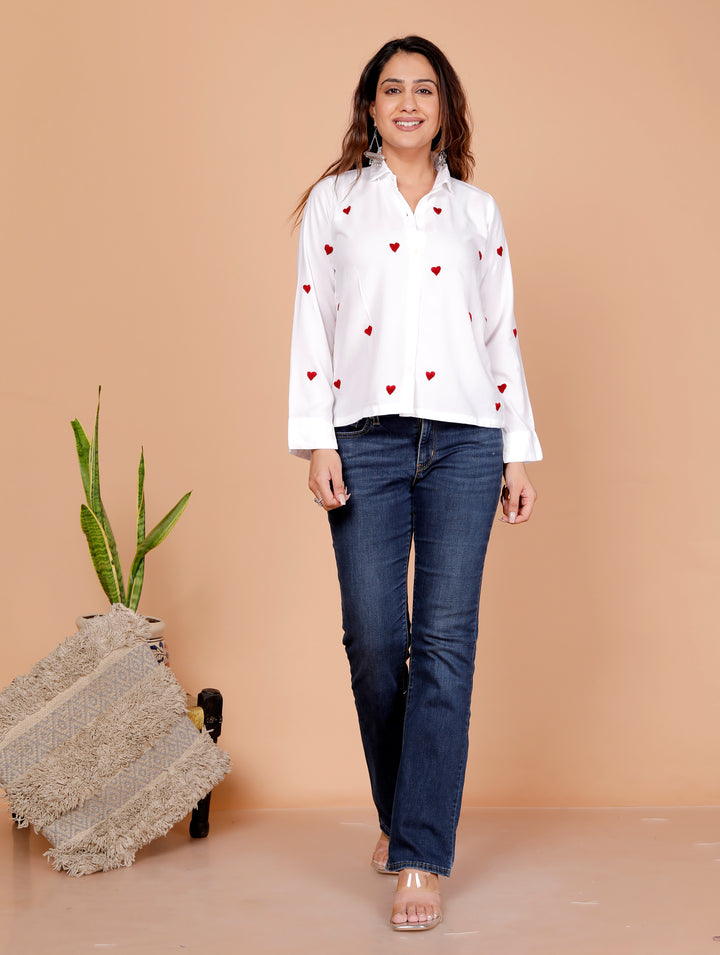 Tanaaz Cotton Chikankari Shirt
