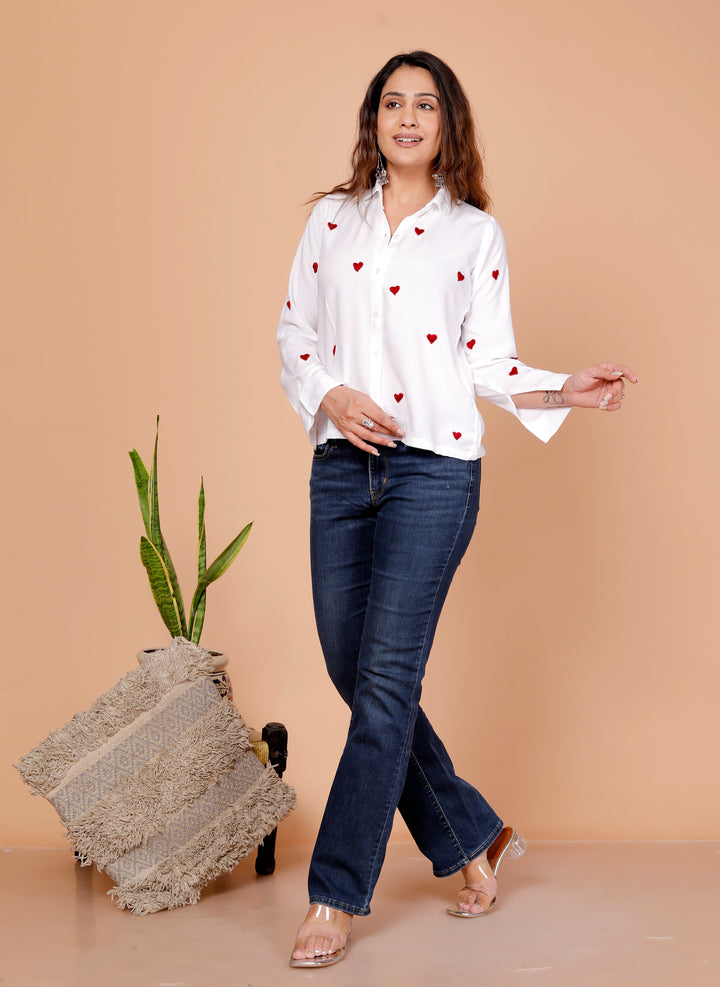 Tanaaz Cotton Chikankari Shirt