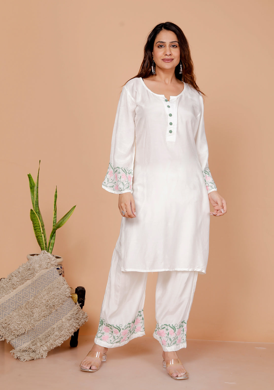 ROZA CHIKANKARI 3 PIECE SET