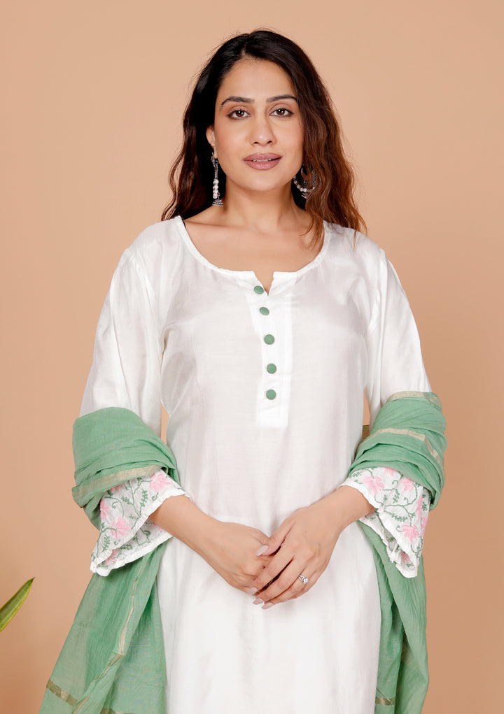 ROZA CHIKANKARI 3 PIECE SET