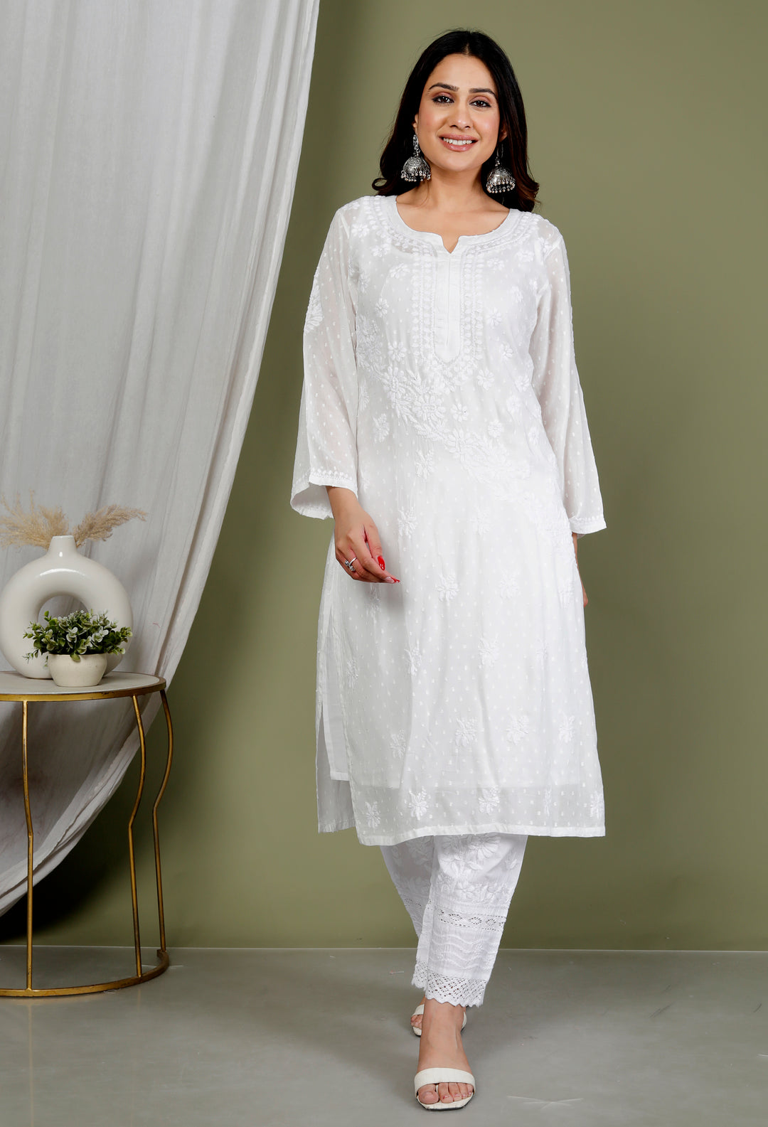 RUKHSAR DOBBY COTTON LONG KURTI