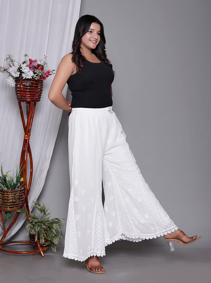 Georgette Chikankari Palazo