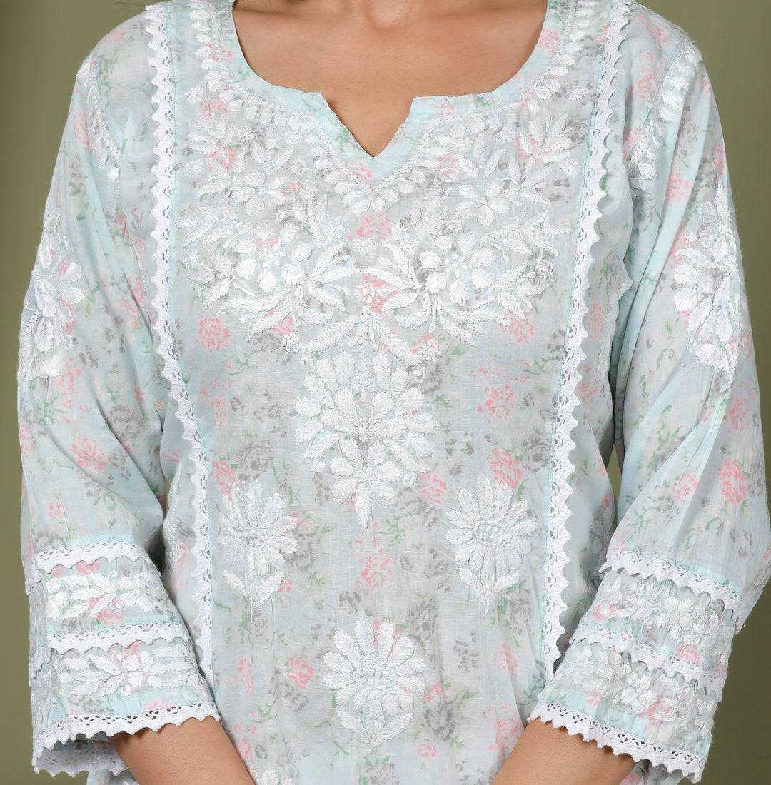 SUHAANA MUL COTTON PRINTED LONG KURTI