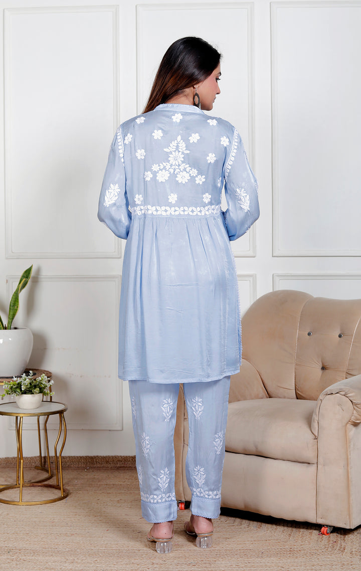 Ameena modal satin Co-ord Set