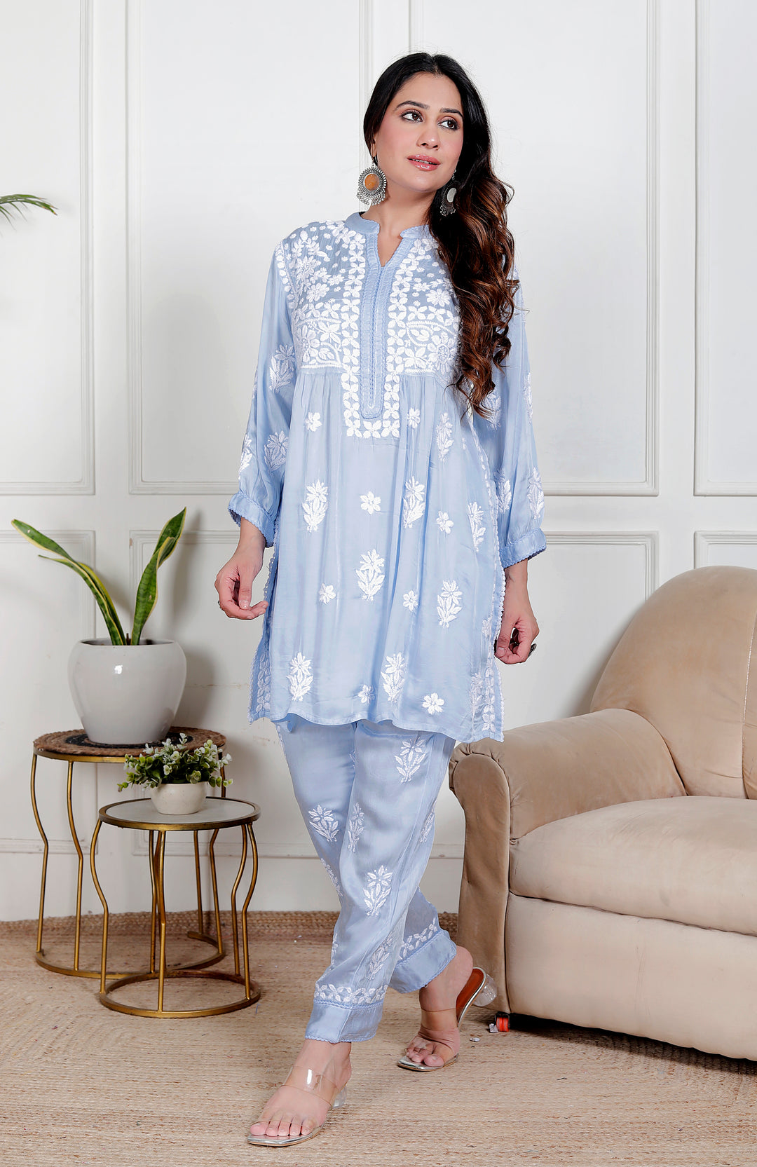Ameena modal satin Co-ord Set
