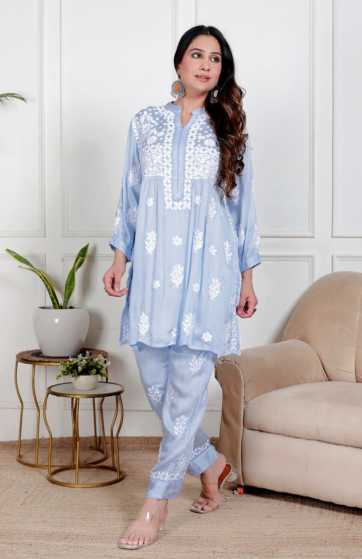 Ameena modal satin Co-ord Set
