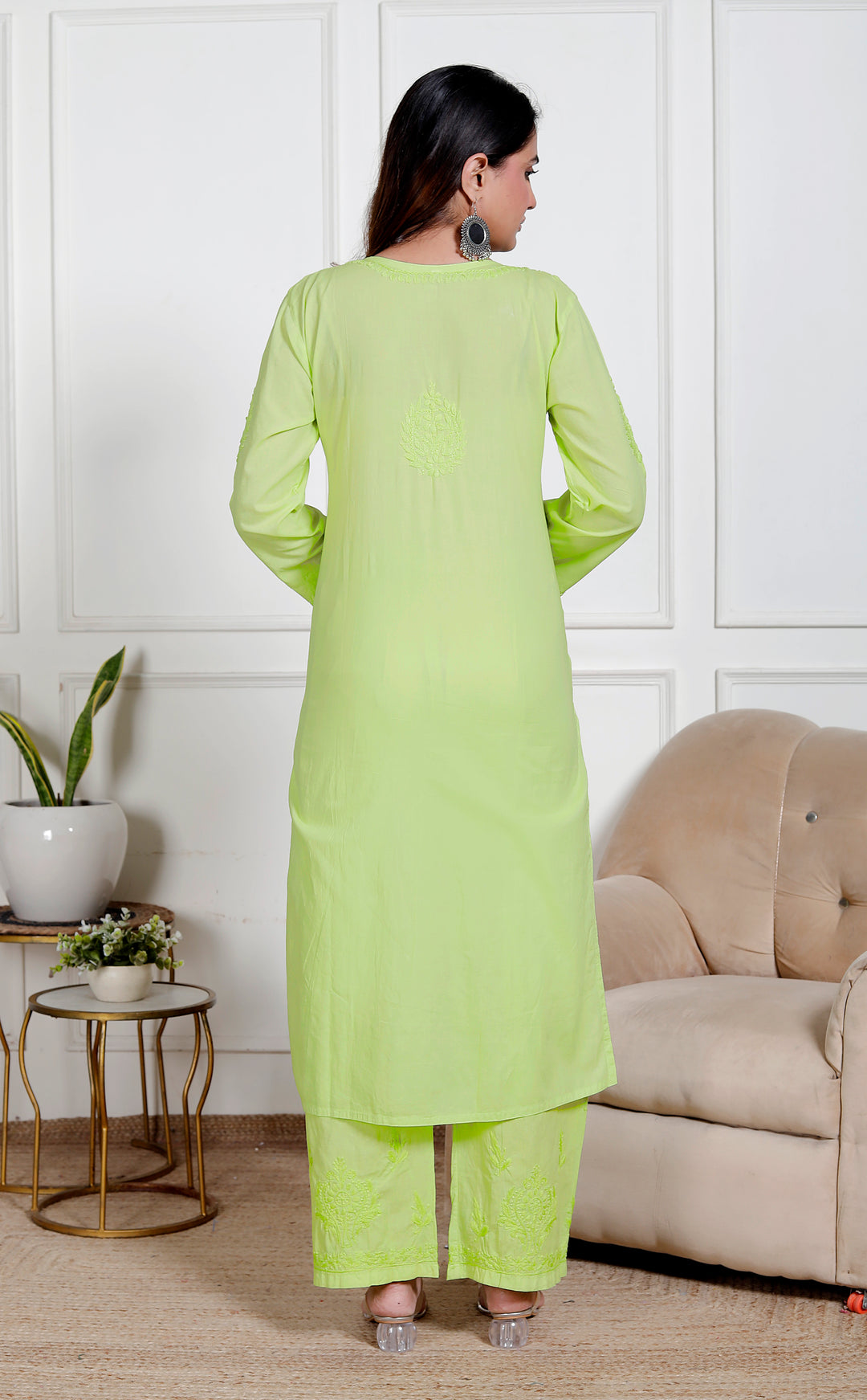 Soha Cotton chikankari co-ord set