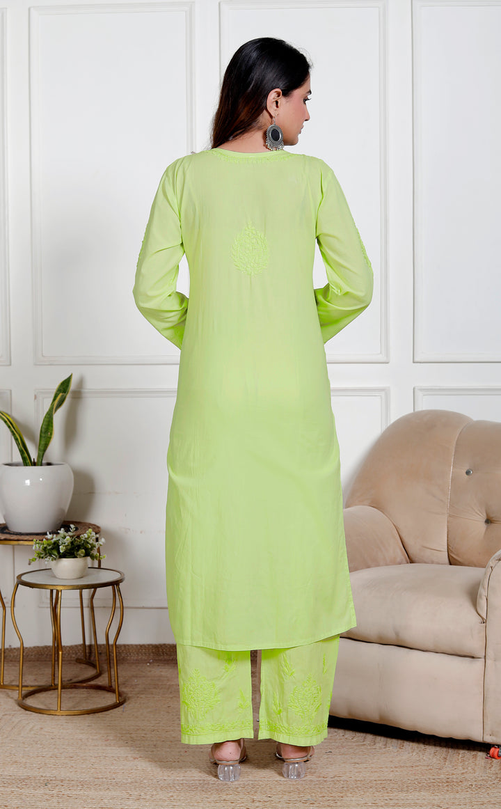 Soha Cotton chikankari co-ord set