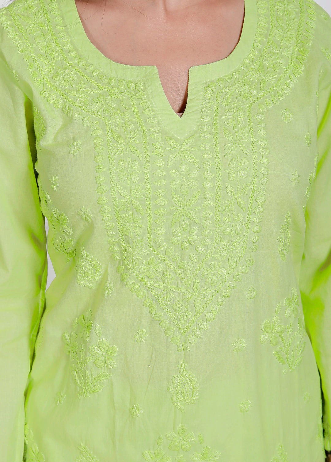 Soha Cotton chikankari co-ord set