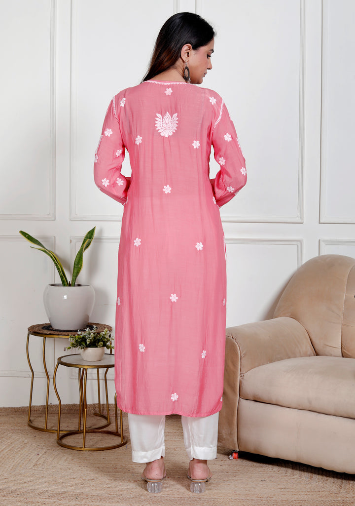 Aasira Muslin Chikankari Angarkha