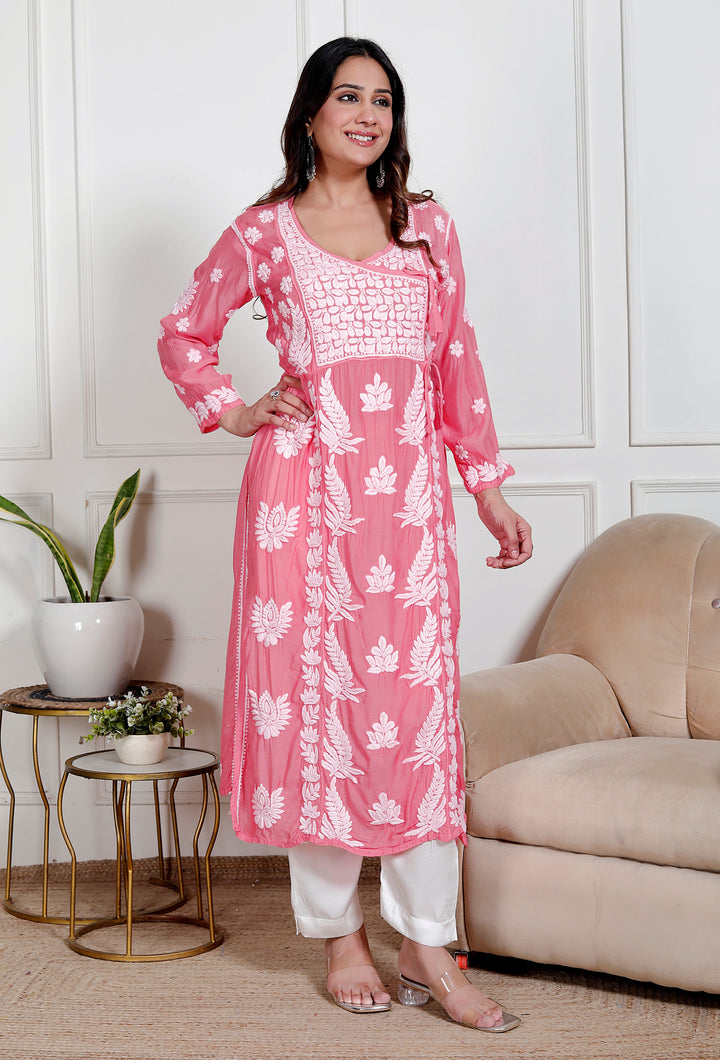 Aasira Muslin Chikankari Angarkha