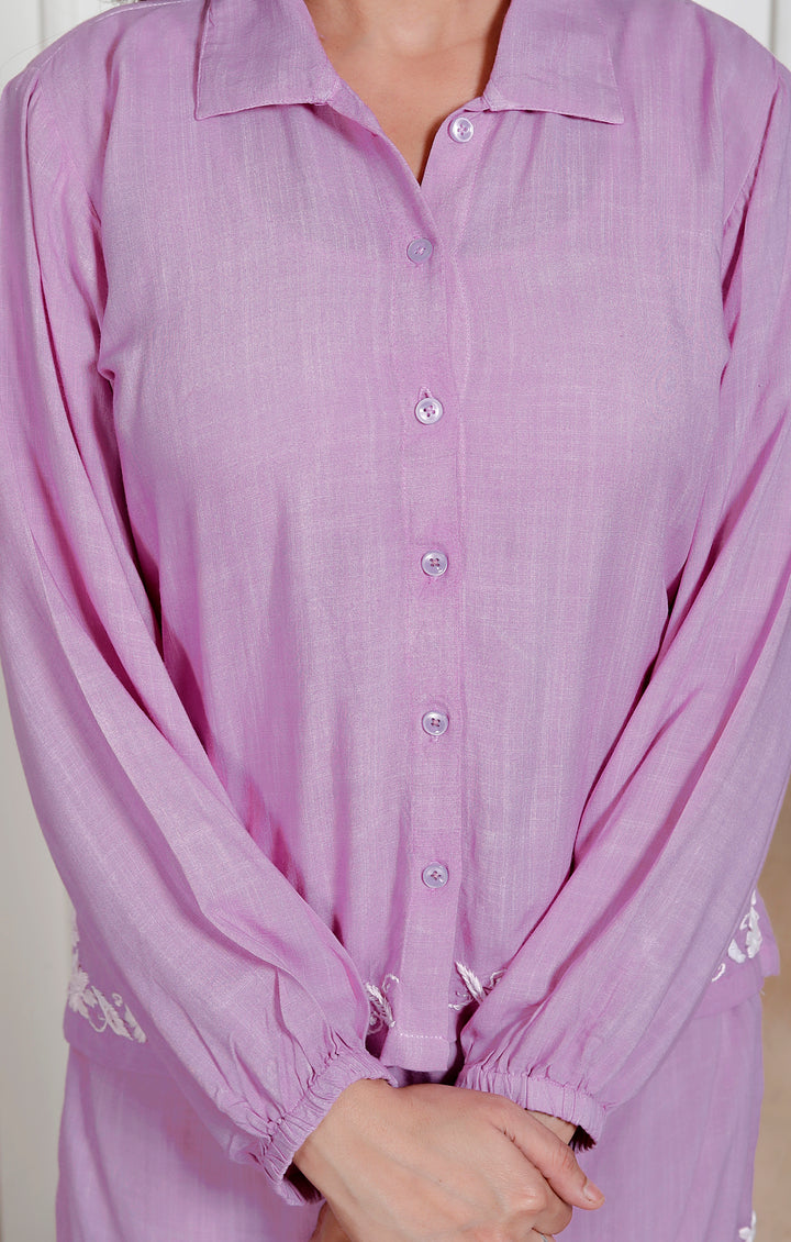 Luisa Cotton chikankari Co-ord Set