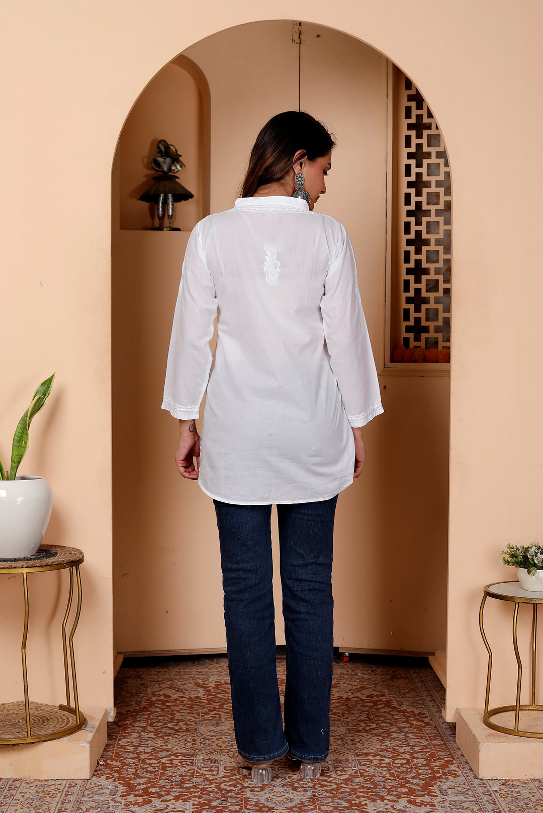 Atia Cotton Chikankari Shirt