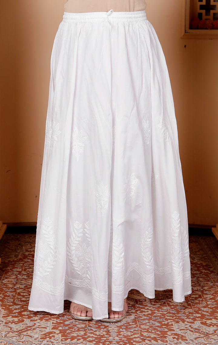 Ruby Cotton Chikankari Long skirt