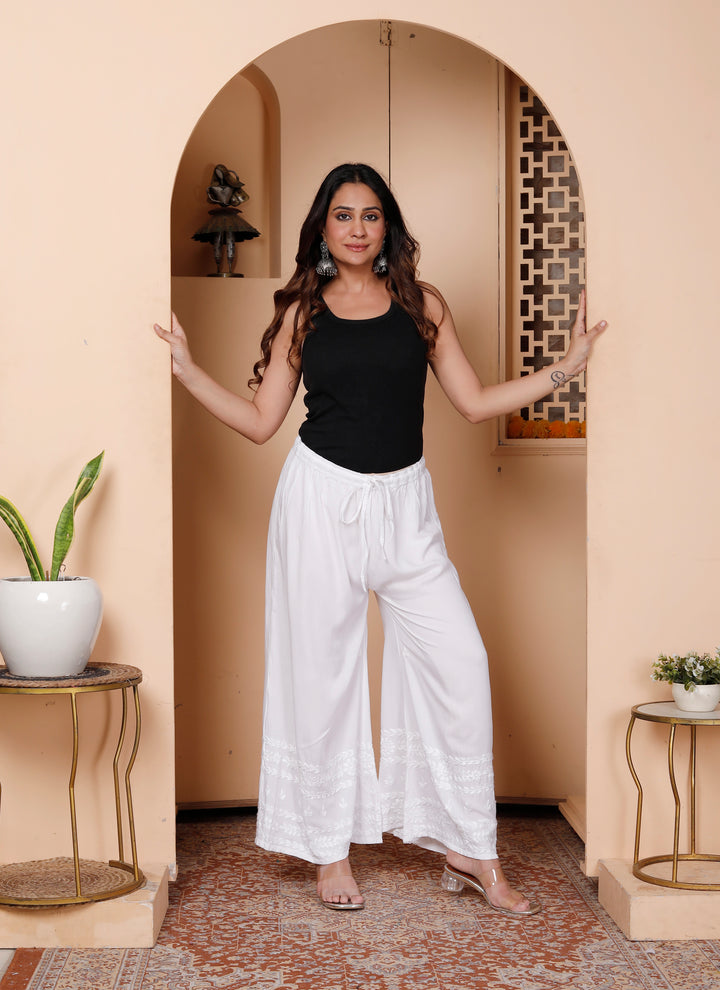 Smart Cotton Chikankari Palazo