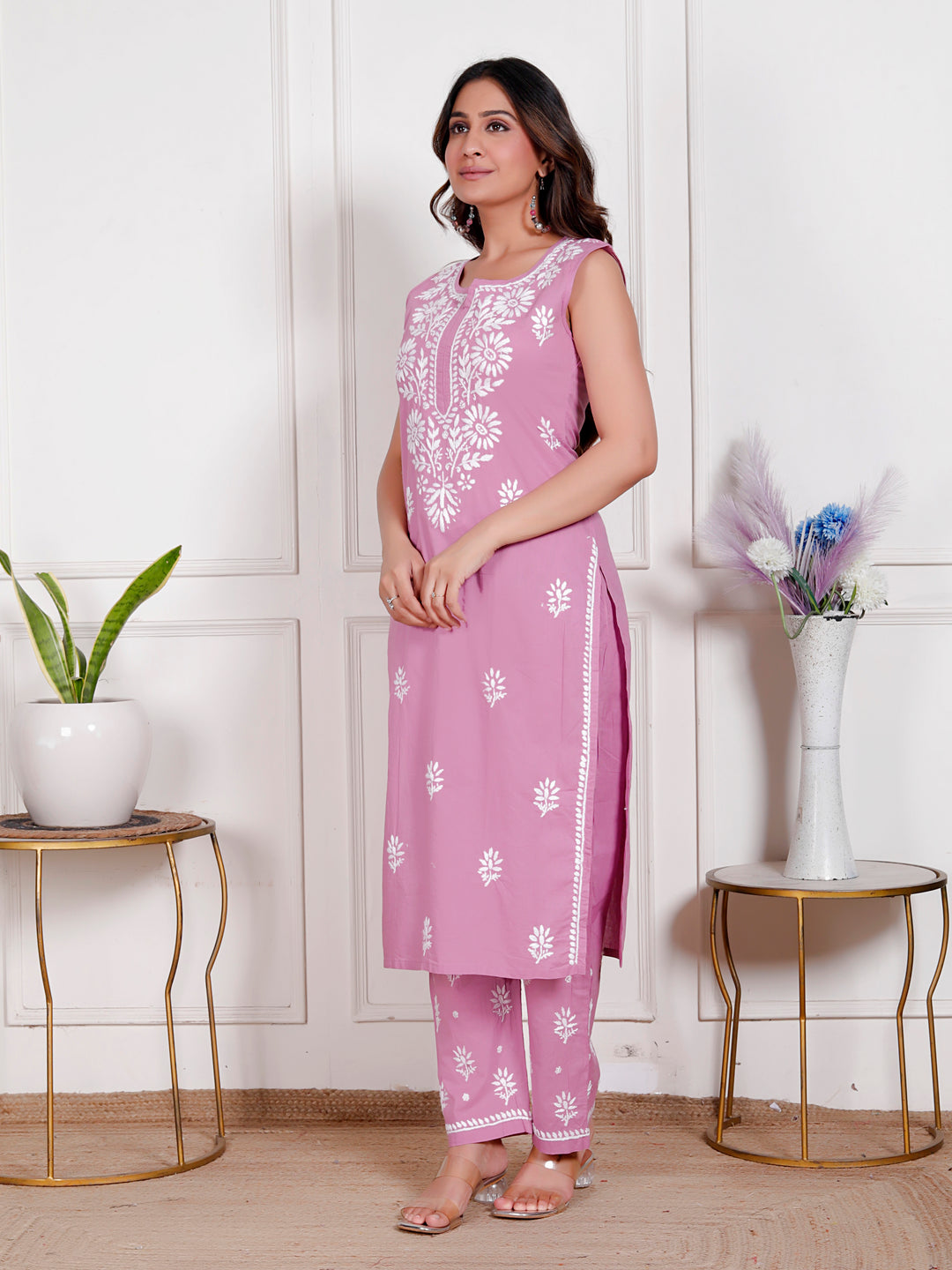 Sakina Cotton Chikankari Co-ord Set