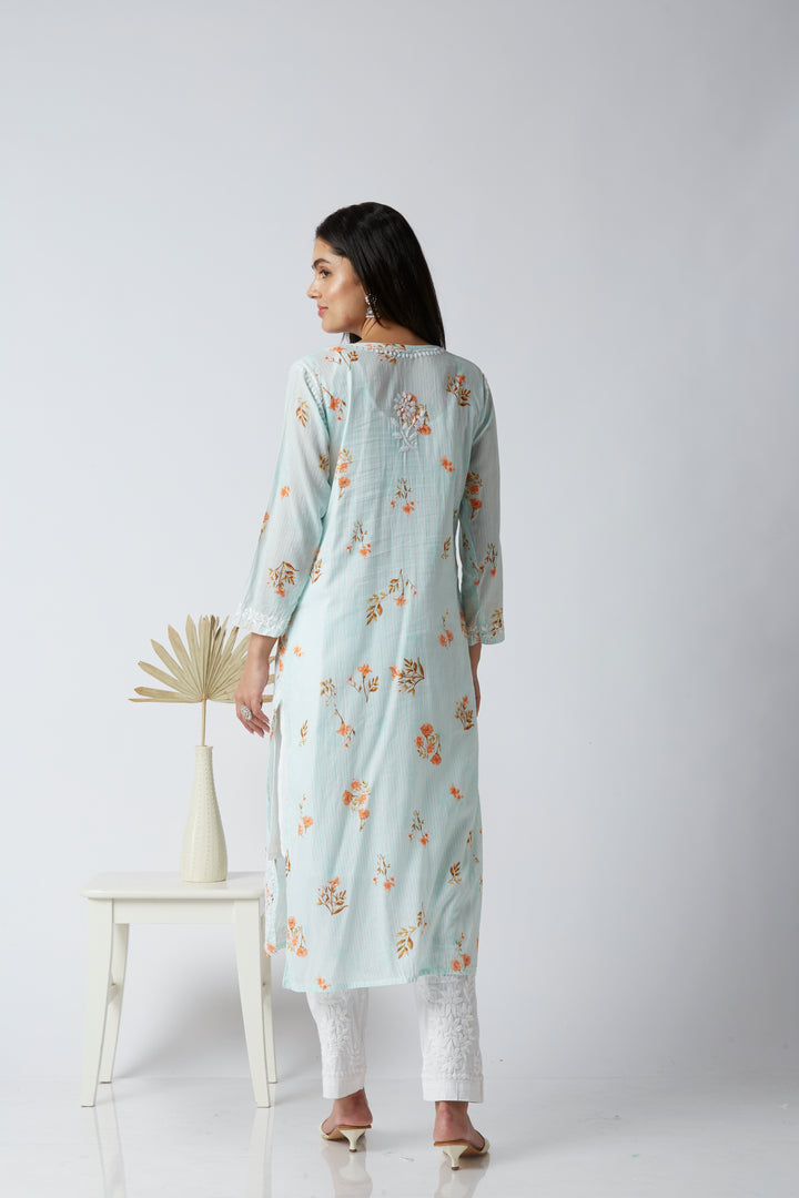 MAHIRA MUL COTTON PRINTED LONG KURTI