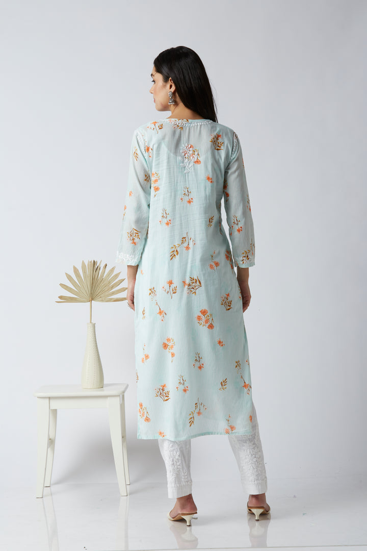 MAHIRA MUL COTTON PRINTED LONG KURTI