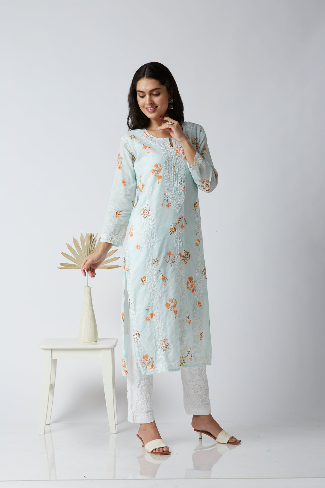 MAHIRA MUL COTTON PRINTED LONG KURTI