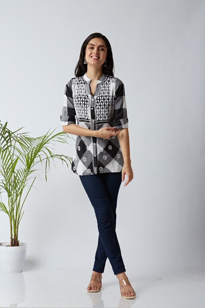 JULIET COTTON CHIKANKARI SHIRT