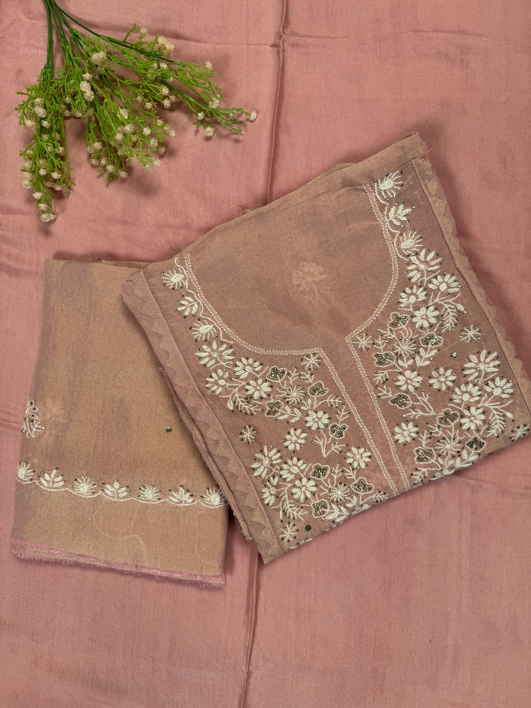 Viscose Organza 3 piece Suit