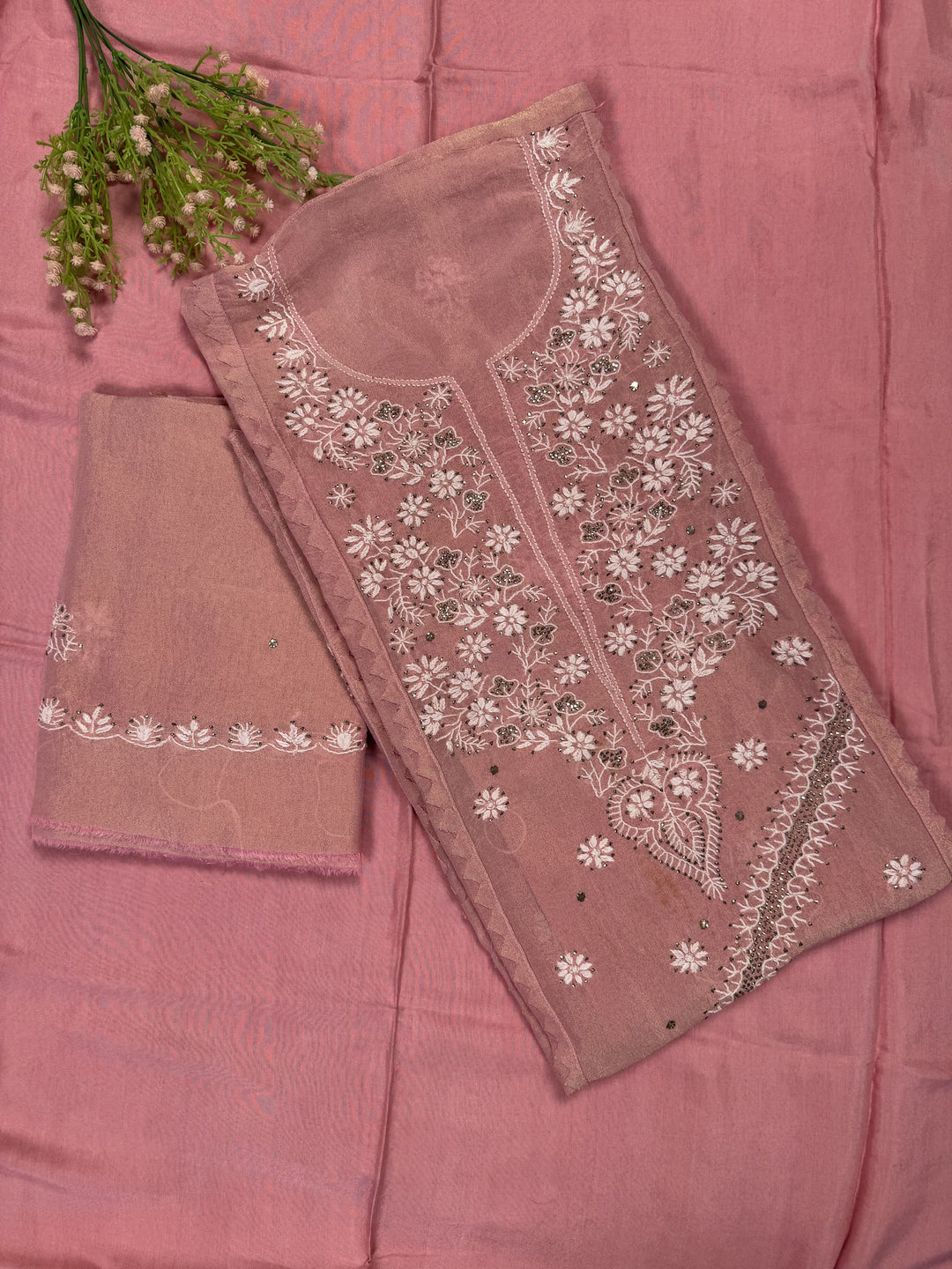 Viscose Organza 3 piece Suit