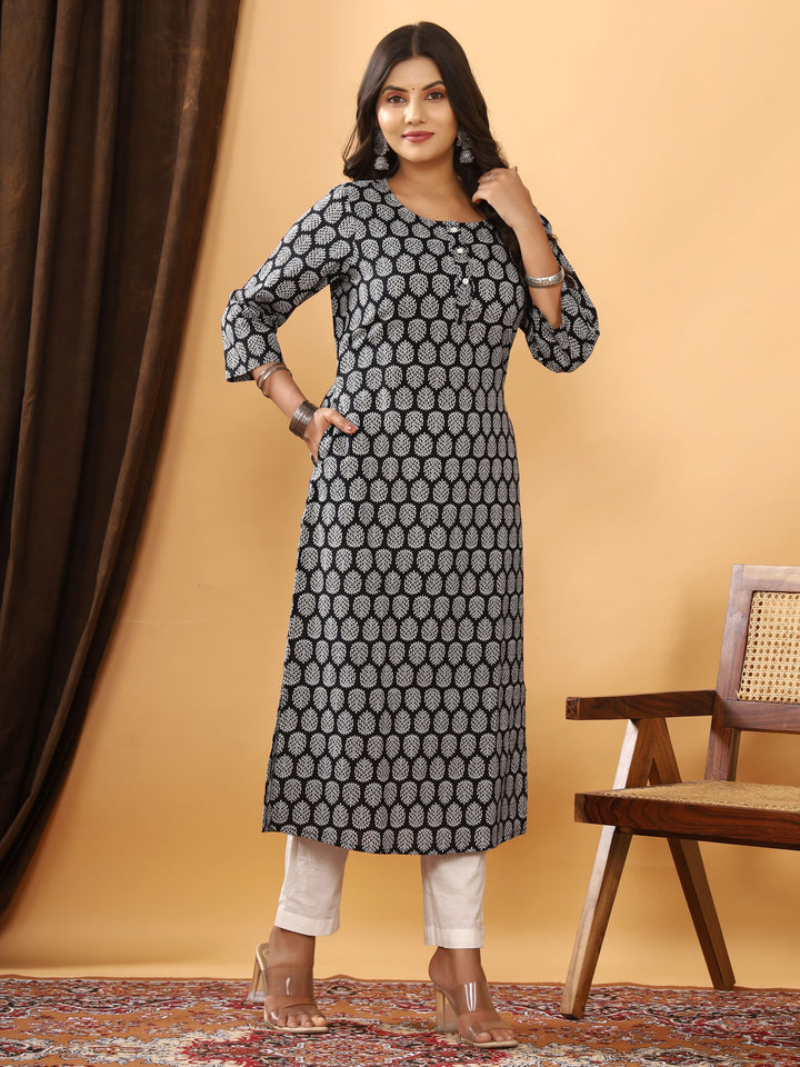 KRISHA COTTON PRINTED LONG KURTI