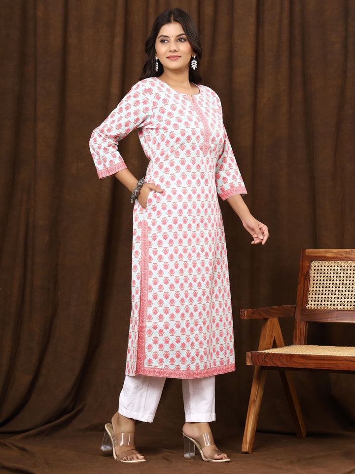 JHALAK COTTON PRINTED LONG KURTI