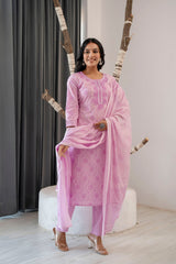 Aabha Cotton Printed Dupatta Set