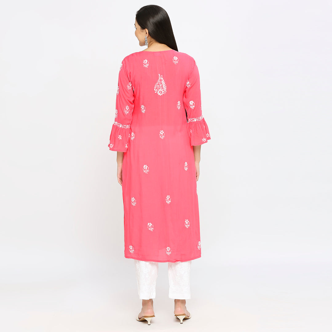 Siya modal chikankari kurti