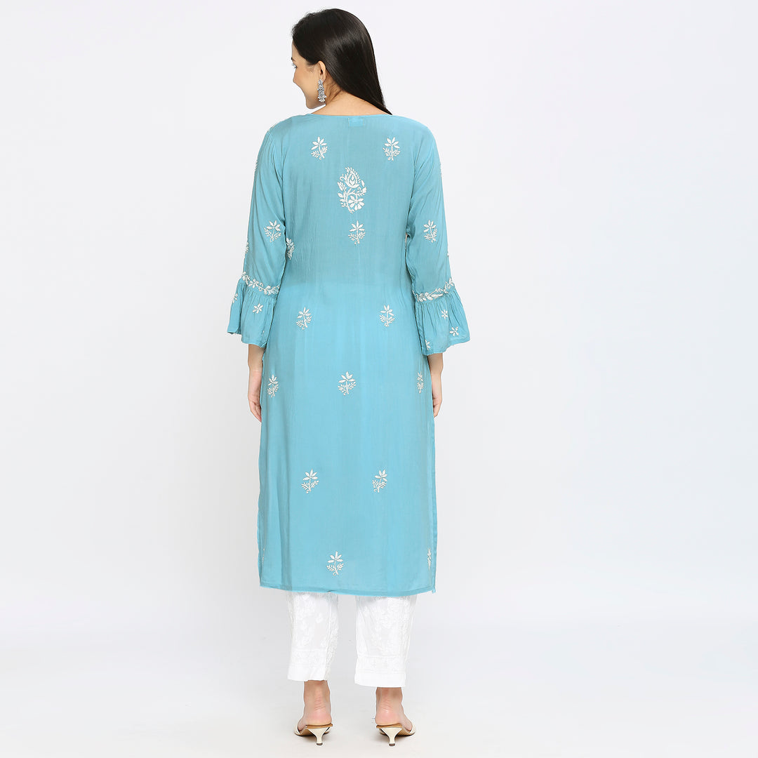 Siya modal chikankari kurti