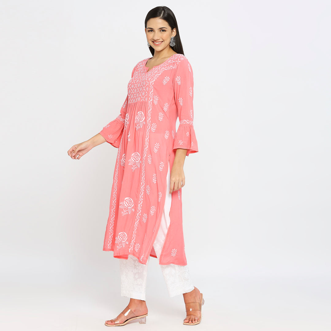 Siya modal chikankari kurti