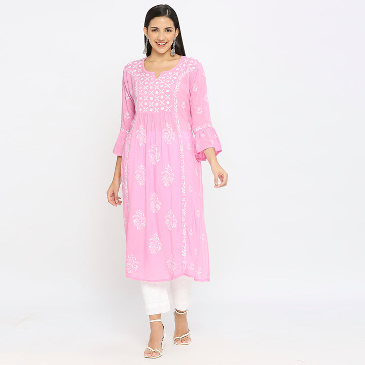 Siya modal chikankari kurti